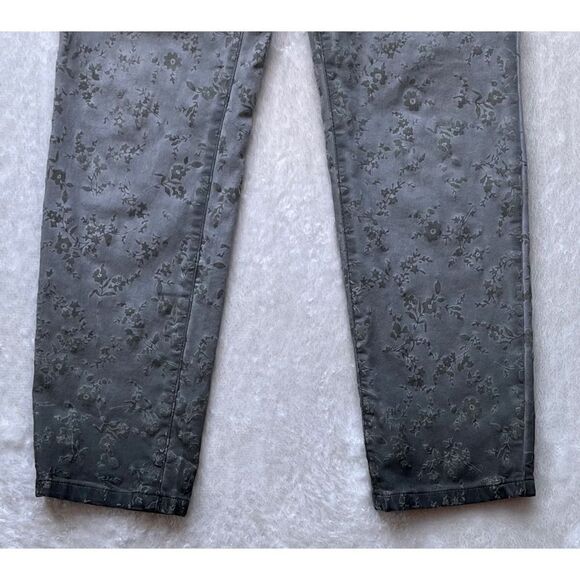 MADELEINE Slim Five Pocket with Flock Print Ombré Effect in Sage Green, Size 8P - Picture 11 of 16